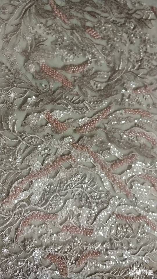 汕头花边厂家可生产珠子绣 珠片绣 绳子绣 珠链绣 水溶浮花 网布热 辅料圈