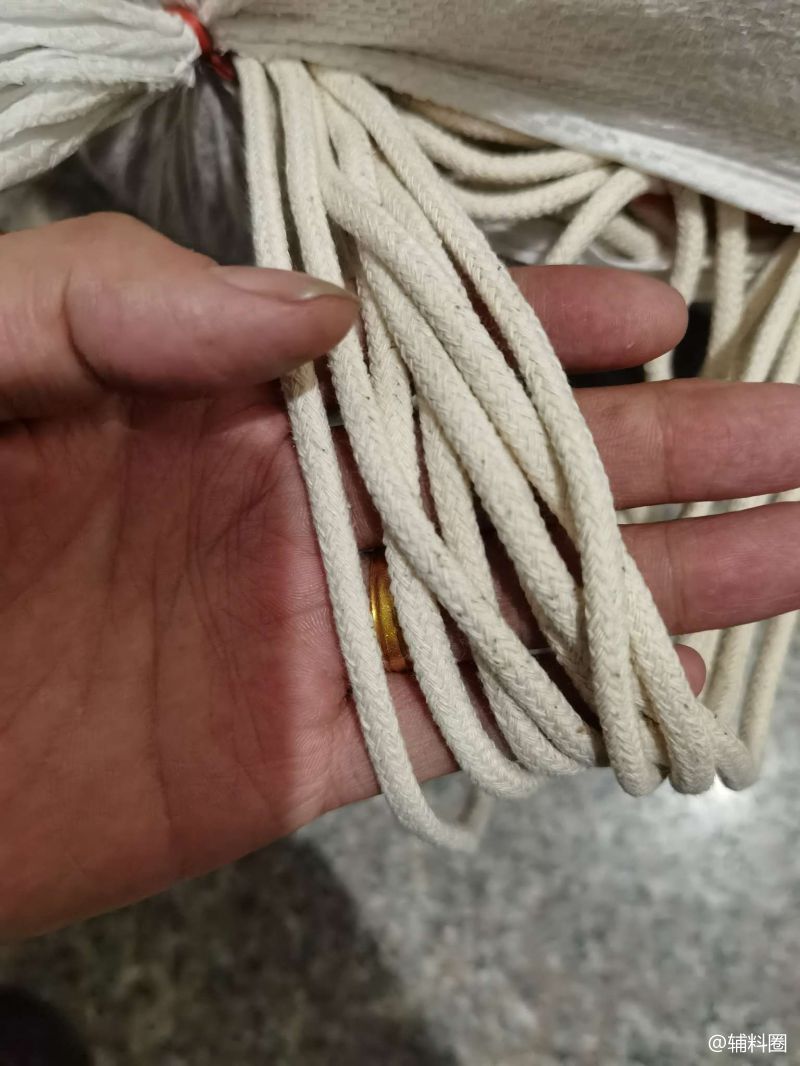 3mm6针圆口罩绳3.5mm16针扁口罩绳4mm16针扁口罩